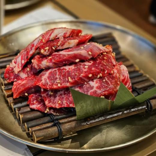 黑牛和牛A4雪花牛肉条（高端烤肉定制）500g*1盘 商品图3