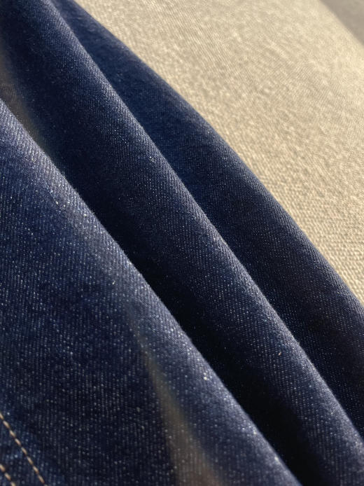 115-2 排他性独家圆正 小禾 新年系列 章仔棉弹牛仔面料  牛仔半身裙 商品图12