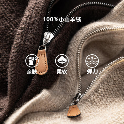 100%Baby小山羊绒~立领羊绒牛角扣外套休闲上衣BABY250465 商品图1