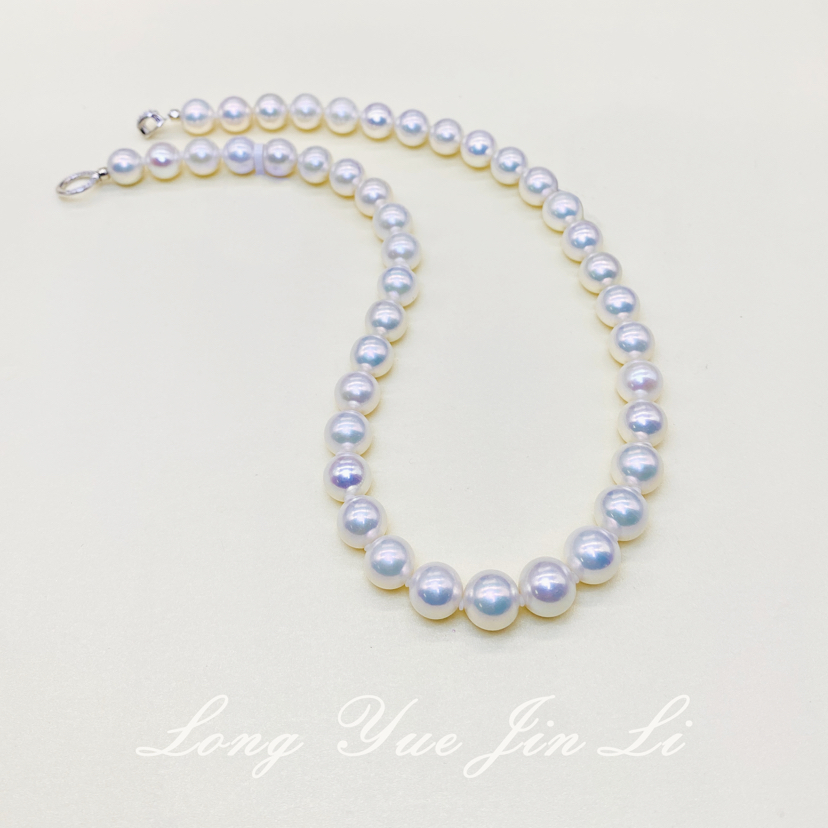 珍珠项链（淡水）；9-10mm