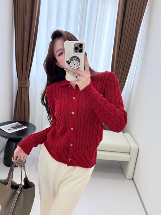 【只可换码 不退货】拉夫劳伦 绞花翻领开衫 渠道货无领标！！！（EJ） 商品图11