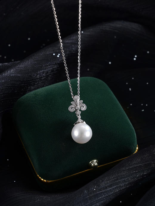 子佩集【璀璨加冕】银S925珍珠惜王妃吊坠【P2910】12mm珠双色皇冠（不含链）2601 商品图11