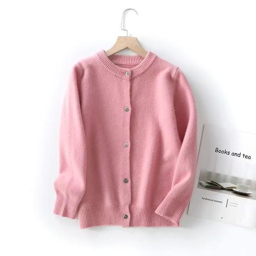 【随暖儿童羊毛针织开衫】中大童男女款羊毛针织开衫保暖外套纯色针织衫 商品图8