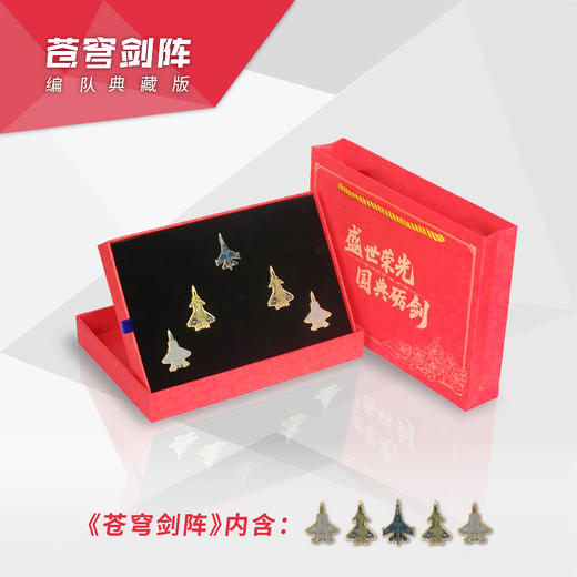 【纪念徽章典藏版】航展文创战机纪念徽章礼盒套装ZM 商品图2
