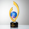 金属水晶奖杯彩印五角星高档优秀员工销售冠军年会颁奖牌 商品缩略图2