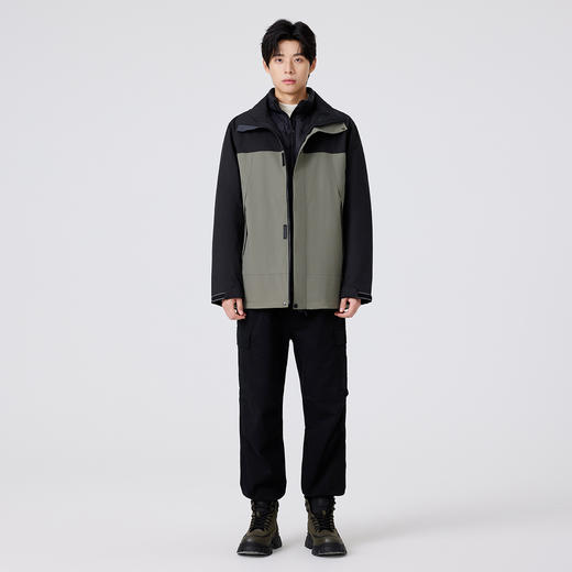 gxg.jeans男装【羽绒内胆】男女同款三合一两件套25冬款男士外套连帽夹克保暖K&C 商品图5