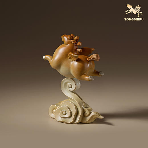 铜师傅《马上飞黄腾达》《马上青云直上》客厅铜马摆件 新年礼物 商品图2