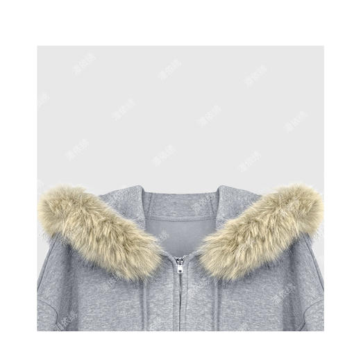 04-2潘依绣丁丁宠粉韩系松弛减龄连帽长袖卫衣外套Q15948 商品图2