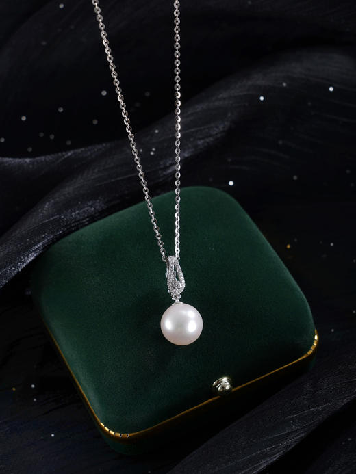 子佩集【曦光漫道】银S925珍珠惜王妃吊坠【P3090】11mm珠双色皮带扣（不含链）2601 商品图9