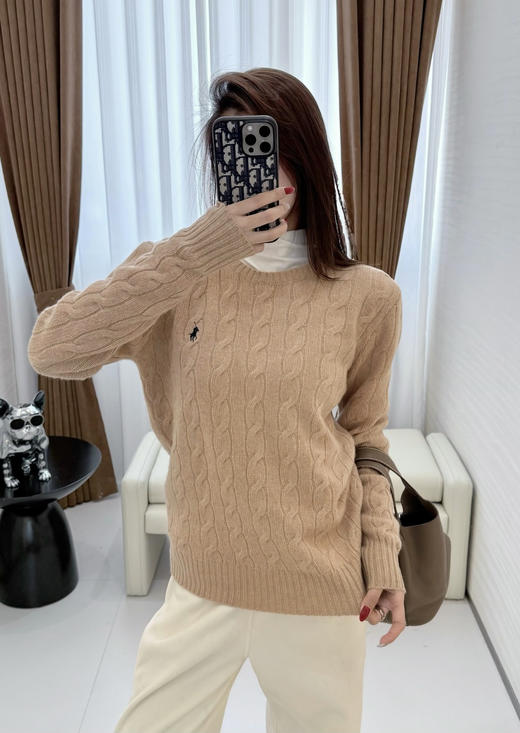 【只可换码 不退货】拉夫劳伦 小马五色圆领羊绒衫 渠道货无领标！！！（EJ） 商品图9