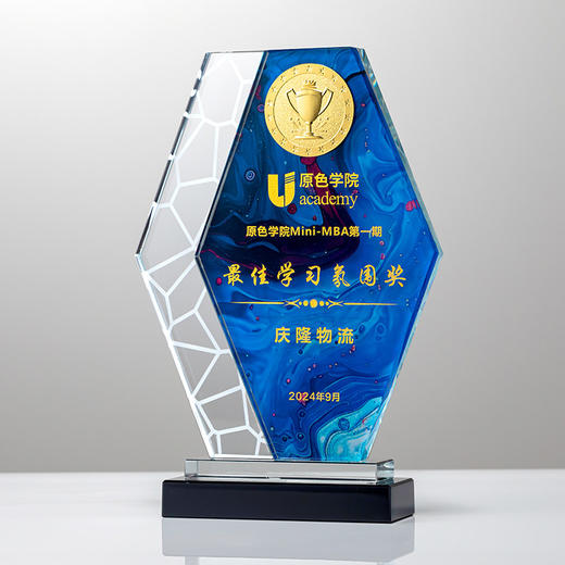 水晶奖杯创意定制定做员工公司年会活动比赛订制儿童荣誉刻字奖牌 商品图7