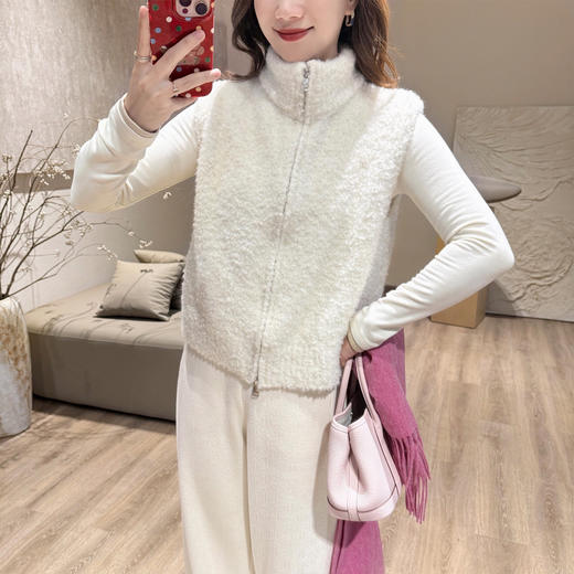 YAW61150圈圈纱毛绒马甲 商品图9