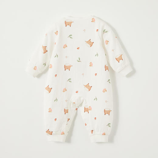 怡比快乐小狐狸长袖开襟哈衣HY26SPN116白色调（59#-80#） 商品图7