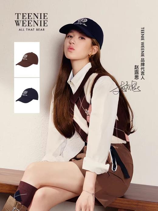 学院风棒球帽，出口韩国。千金感小标刺绣工艺软顶鸭舌帽E011560 商品图6