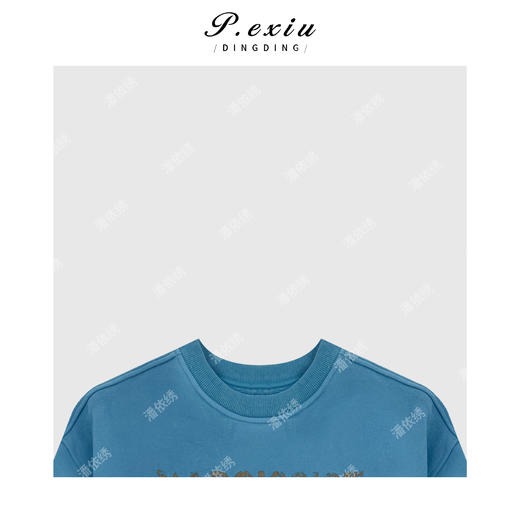 04-2潘依绣丁丁宠粉休闲宽松运动长袖彩色字母卫衣Q2456 商品图2