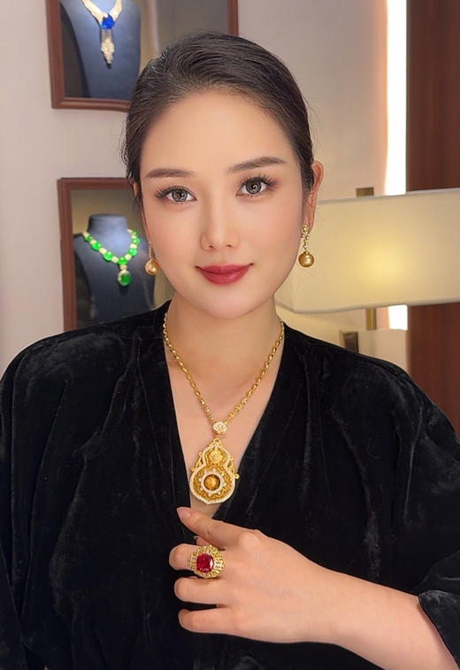 GAONAS  贵气老钱金色元宝多功能项链11872ZGO 商品图1