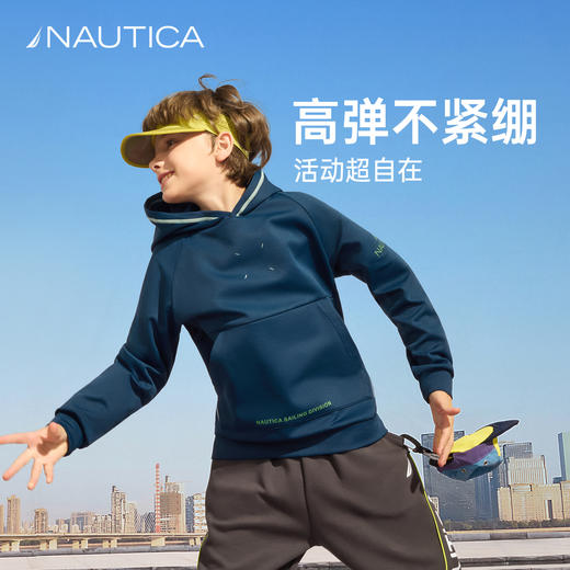 NAUTICA诺帝卡童装 加绒连帽卫衣NK341057 商品图5