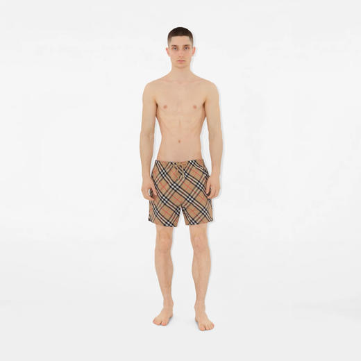 BURBERRY 巴宝莉 男士格纹休闲泳裤 格子 8087335 B9368 商品图3