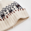 ROMI STUDIO“复古费尔岛”100%羊毛提花毛织帽米白冷帽 RWCWP07545 商品缩略图3