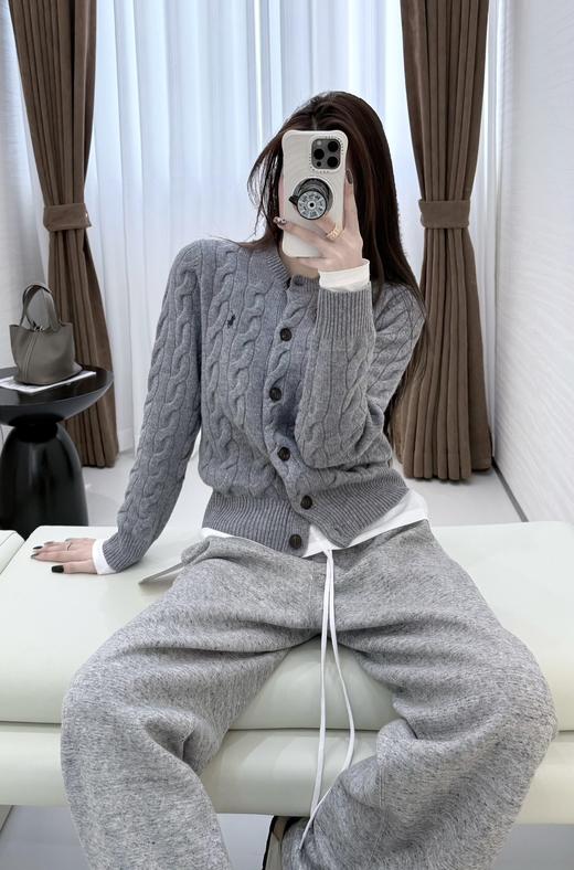 【只可换码 不退货】拉夫劳伦 羊绒小马绞花开衫 渠道货无领标！！！（EJ） 商品图6