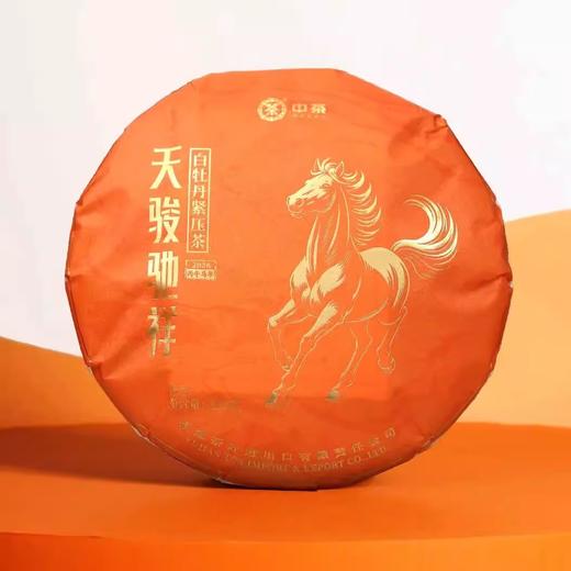 中粮-中茶2026年中茶蝴蝶天骏驰祥马年生肖饼茶300g白牡丹 商品图0