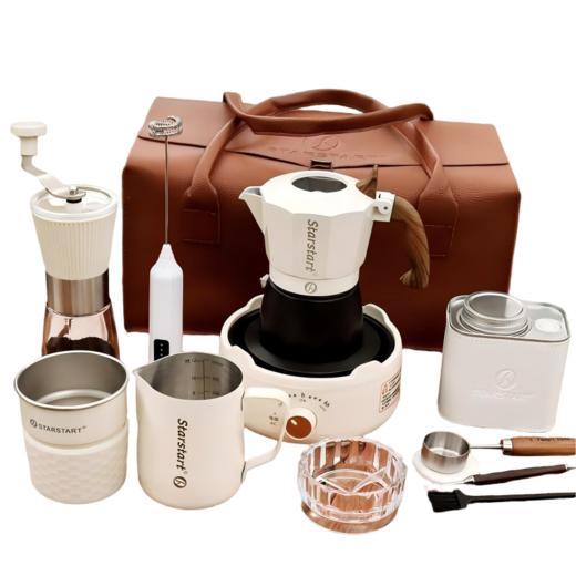 STAR-START双阀摩卡壶12件套皮箱装 商品图6