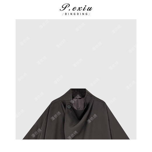 04-6潘依绣丁丁宠粉气质高级感系腰带高智风立领长袖外套Q03164 商品图2