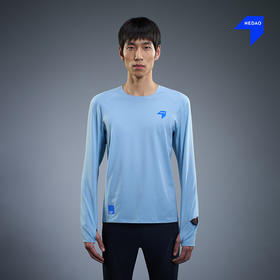 NEDAO内道空气感跑步长袖男士透气干爽跑步训练运动长袖速干跑步上衣