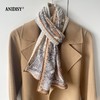 精品羊毛真丝时尚保暖印花真丝羊毛围巾 商品缩略图0