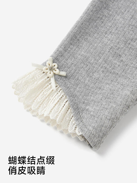 英氏童装儿童长裤女童裤子休闲打底裤花边裤子YRKDJ1S055A 商品图4