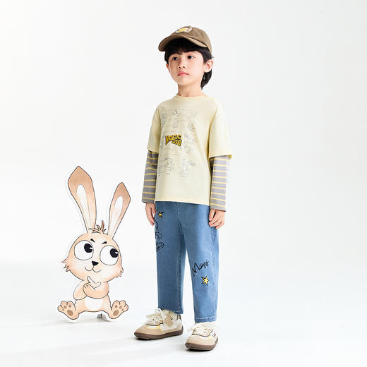 【实体店同款】男童圆领长袖针织衫春季新款安奈儿童装XB611060 商品图3