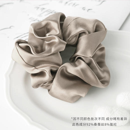 100%桑蚕丝 买一送一   法式真丝发圈  金三塔 商品图9