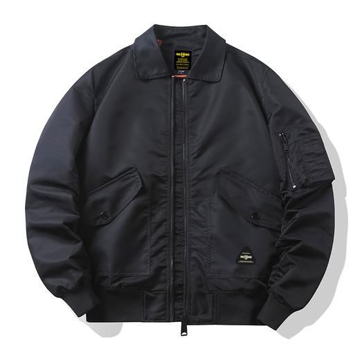 自由基地26春季新品基础款纯色翻领经典大口袋飞行夹克定制队服衫 NMJ-2022 商品图2