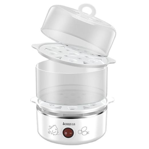 志高（CHIGO）煮蛋器迷你304不锈钢蒸蛋器防干烧配蒸碗多功能 商品图4
