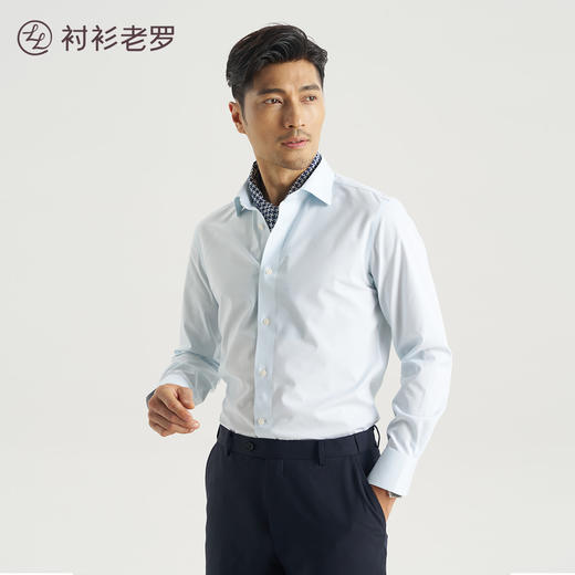 四面弹细条纹衬衫250Y0F645L新疆长绒棉舒适透气[门店专款] 商品图2