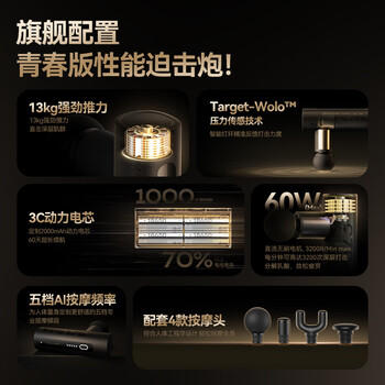 沃乐筋膜枪按摩仪按摩器肩颈腰背专业运动健身肌肉放松迷你Mini腿部送女友男生日礼物送女生女士礼品 商品图7