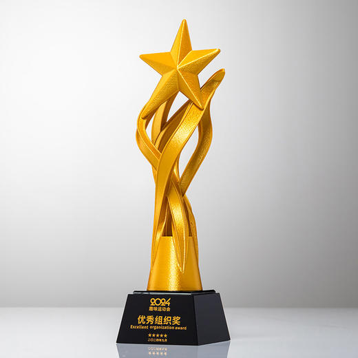 奖杯定制做授权牌经销年会优秀员工刻字金属铝板高端水晶立体奖牌 商品图5