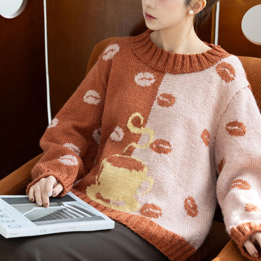苏苏姐家茉咖套头衫手工diy衣服毛线团棒针粗羊毛线毛衣材料包 商品图3