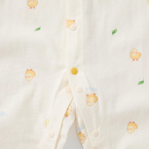 怡比萌鸡跳跳长袖开襟哈衣HY26SPN200黄色调（59#-90#） 商品图11