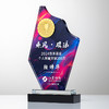 水晶奖杯定制做授权牌经销年会优秀员工刻字金属铝板高端立体奖牌 商品缩略图6