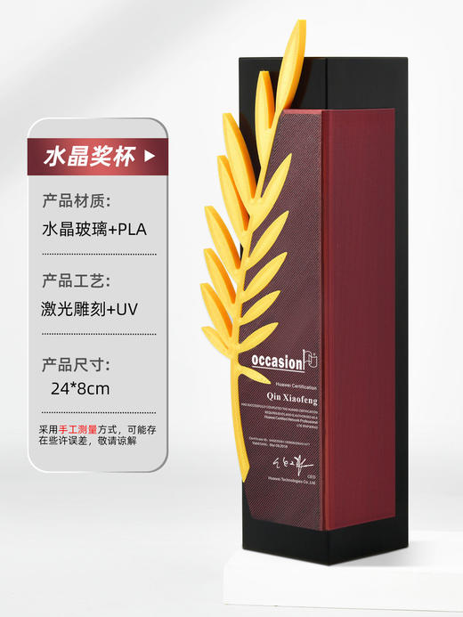 水晶奖杯奖牌定制2025新款年会议高档创意证书冠军比赛周年大奖杯 商品图4