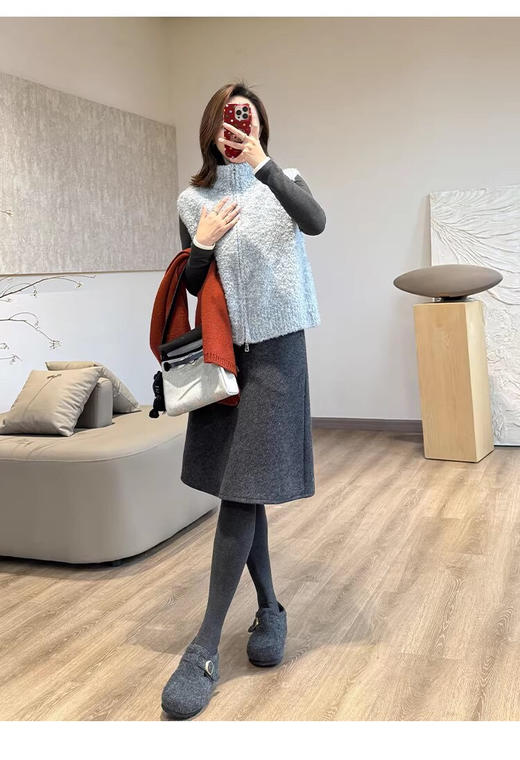 YAW61150圈圈纱毛绒马甲 商品图6