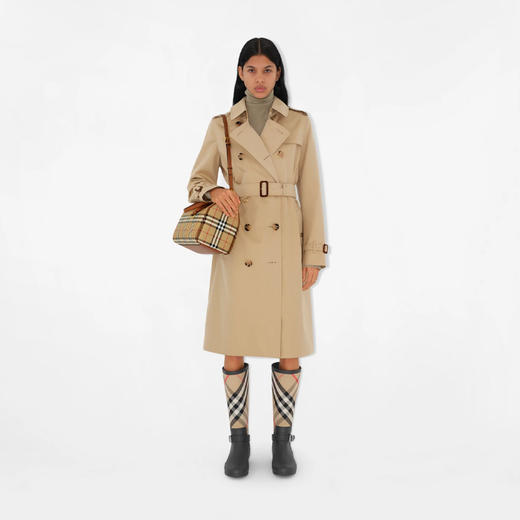 BURBERRY 巴宝莉 女士中号格纹保龄球提挎包 格子 8092085 A9534 商品图4