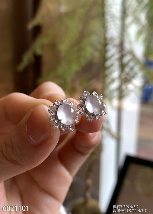 6021101、蛋面耳钉。具体价格微信咨询 商品图2