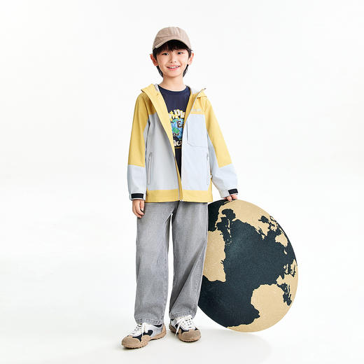 【实体店同款】男童全腰牛仔单裤春季新款安奈儿童装AB616034 商品图3