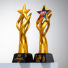 奖杯定制做授权牌经销年会优秀员工刻字金属铝板高端水晶立体奖牌 商品缩略图4