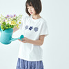 预售3.30发 棵初26年春夏新款亲子中大女童花朵图案印花短袖宽松纯棉亲肤T恤 商品缩略图2
