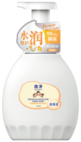 【临期品】E04023 趣净泡沫抑菌洗手液(月桂蔷薇)450ml瓶装