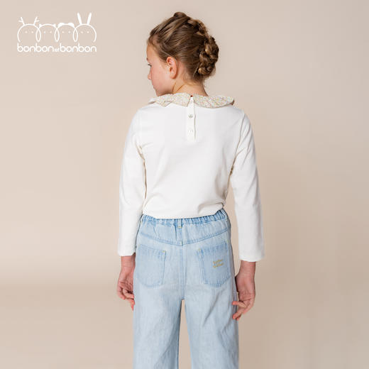 花边领长袖T 商品图2