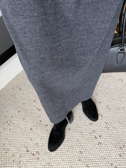 115-6 亏清 off胎牛绒 手工靴 内外底全皮 真纳底车线 双拉链 能小跑 切尔西短靴 商品图9